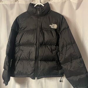 The North Face Black Goose Down Puffer Jacket. Size S. Good to fair condition